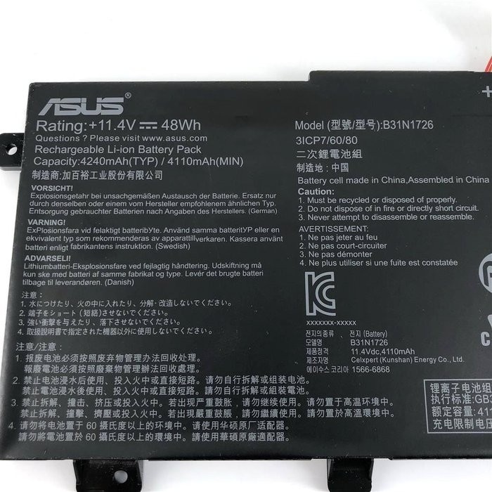 Asus TUF Gaming A15 FA506IE baterie laptop originala 48Wh - Img 2