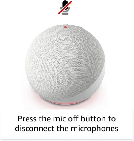Boxa inteligenta Amazon Echo Dot 5 (2022), Control Voce Alexa, Bluetooth, Wi-Fi, Glacier White - Img 2