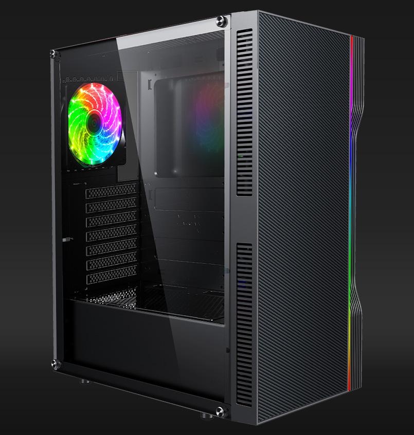 Carcasa AQYRIS ELECTRA Mid Tower ARGB NEGRU - Img 3