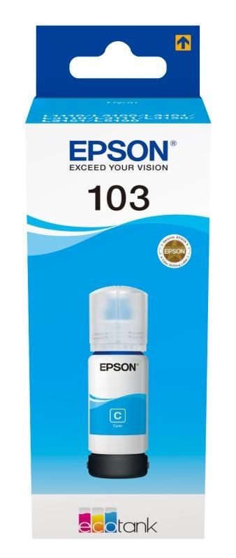 Cartus cerneala Epson 103 ECOTANK , cyan, capacitate 70ml, pentru L1110, L1110 CIS, L1110 MEAF, L3100 CIS, L3101 CIS, L3110, L3110 CIS, L3110 MEAF, L3111. - Img 3