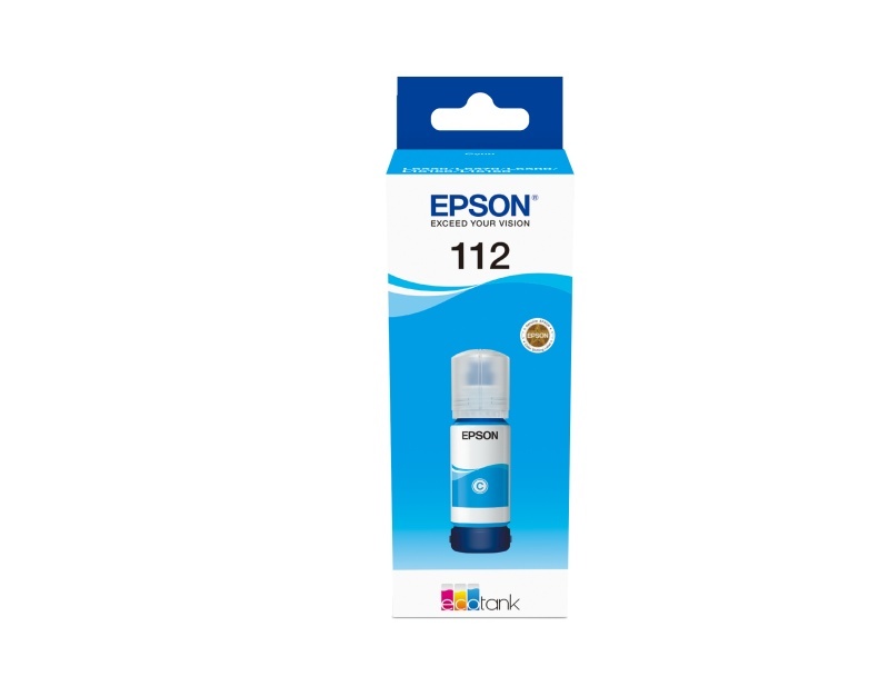 Cartus cerneala Epson 112 ECOTANK , pigment cyan, capacitate 70ml, pentru L6570. - Img 2
