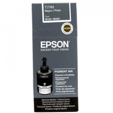 Cartus cerneala Epson T7741, capacitate 140ml / 10000 pagini, pentru echipamente CISS monocrom M100/M105/M200