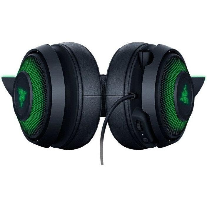 Casti Razer Kraken Kitty V2 Pro USB-A, senzitivitate 96 dB SPL / mW @ 1kHz by HATS si senzitivitate microfon -42 dB, frecventa raspuns 20Hz-20kHz, frecventa raspuns microfon 100Hz-10kHz impedanta 32 Ω (1 kHz), lungime cablu 2m, negru - Img 3
