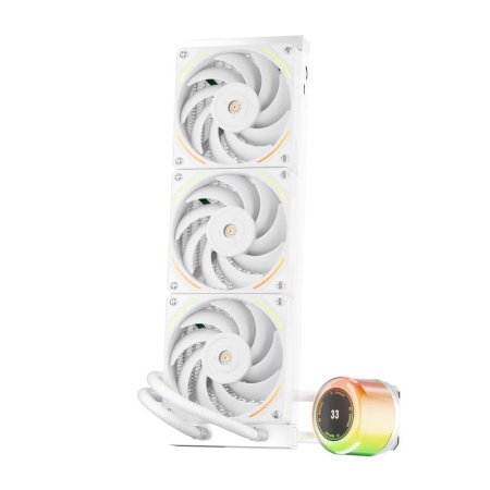 Cooler Procesor 1stPlayer CC-360-wh, display, aRGB, compatibil AMD/Intel, alb - Img 7