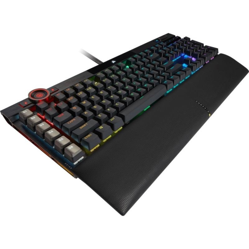 CORSAIR K100 RGB OPTICAL-MECHANICAL, negru Full Key (NKRO) with 100% Anti-Ghosting Supported in iCUE Profiles up to 200 depending on complexity Wired Connectivity 2x USB 3.0 or 3.1 Type-A Key Switches CORSAIR OPX Optical- Mechanical - Img 2