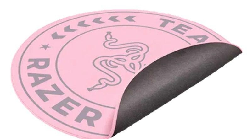 Covor de podea Razer Team, stratul superior: 100% catifea din poliester reciclat, stratul central: 100% material netesut reciclat, stratul inferior: strat de bază antiderapant din silicon, roz - Img 2
