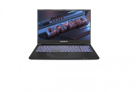 Gigabyte Gaming Laptop 15.6", G5 i5-12500H, 16GB RAM, 512GB SSD, VGA RTX3050, Free DOS, 2x USB Type A, 2 x USB Type C, 1x HDMI, 1x Mini DisplayPort, 1x RJ- 45, 1x 3.5mm Jack, Wi-Fi, 15.6" FHD 1920x1080 144Hz, difuzoare: 2 x 2W , Bluetooth® V5.2, 36.0 (W)