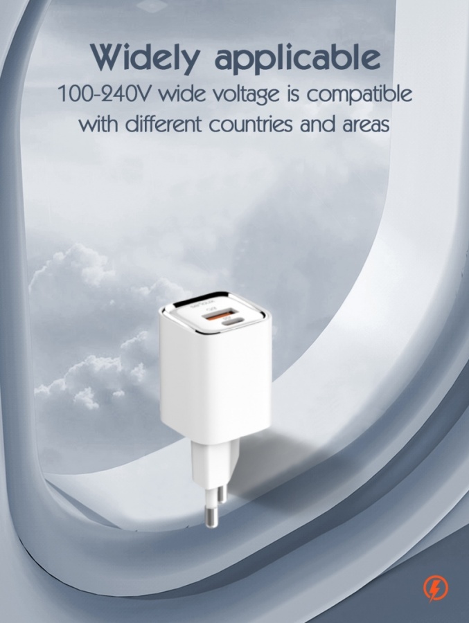Incarcator retea Serioux 30W Quick Charge, Intrare AC100-240V~ 50/60Hz 0.7A Max, PD Ieșire: 5V-3A, 9V-3A, 12V-2.5A, 15V 2A, 20V=1.5A (30W), QC Ieșire: 5V-3A, 9V-2A, 12V=1.5A (18W), PD+QC=5V=3.6A, Total: 30W Max - Img 11
