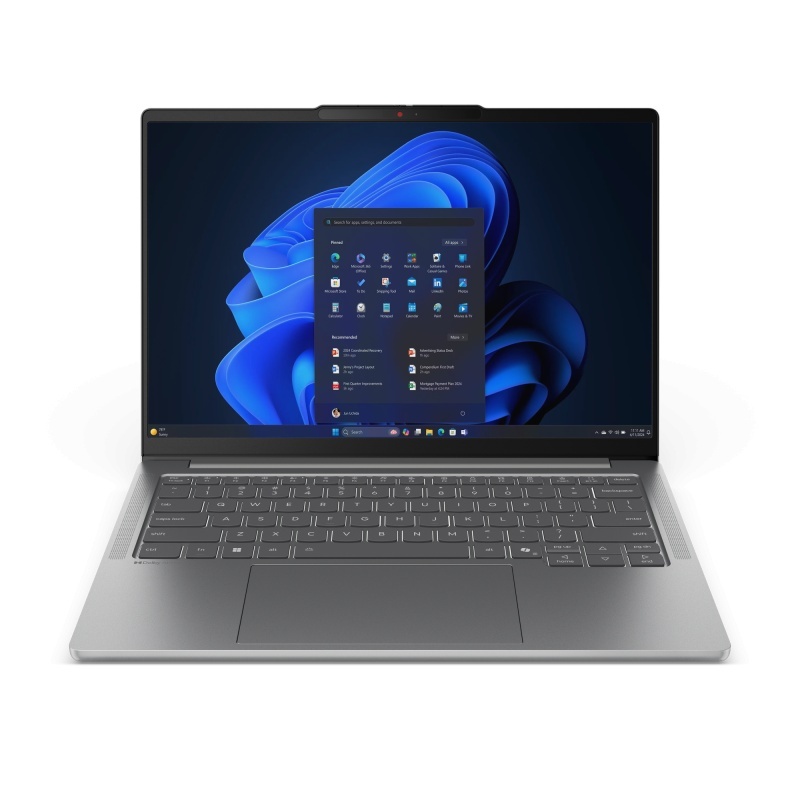 Laptop Lenovo IdeaPad Pro 5 14IAH10, 14" 2.8K (2880x1800) OLED 500nits (typical) / 1100nits (peak) Glossy, 100% DCI-P3, DisplayHDR™ True Black 1000, 120Hz VRR, Intel® Core Ultra 7 255H, 16C (6P + 8E + 2LPE) / 16T, Max Turbo up to 5.1GHz, 24MB, video - Img 2