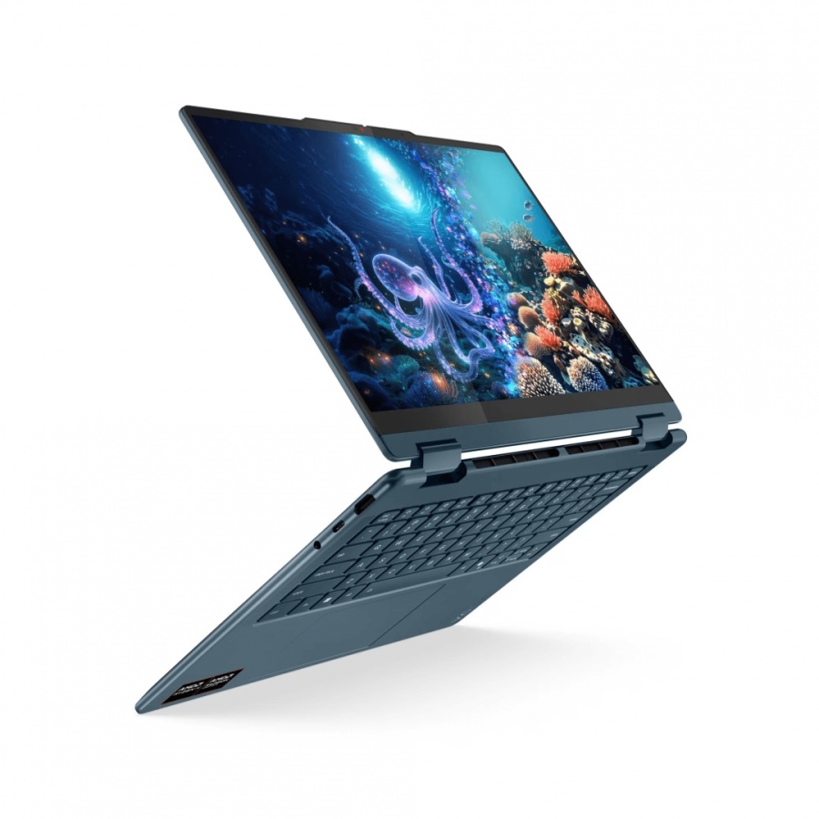 Laptop Lenovo Yoga 7 2-in-1 14AKP10, 14" WUXGA (1920x1200) OLED 600nits (peak) / 400nits (typical) Glossy / Anti-fingerprint, 100% DCI-P3, 60Hz, Dolby Vision®, TÜV Low Blue Light, DisplayHDR™ True Black 500, Glass, Touch, AMD Ryzen™ AI 5 340 (6C / 12T, - Img 10