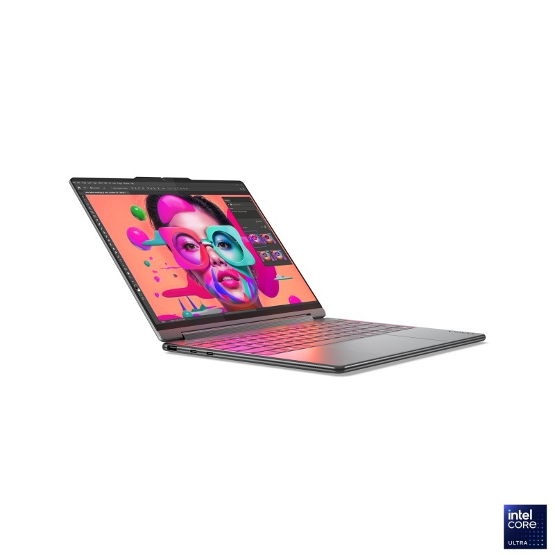 Laptop Lenovo Yoga 9 2-in-1 14ILL10, 14" 2.8K WQXGA+ (2880x1800) OLED 1100nits (peak) / 500nits (typical) Glossy / Anti-fingerprint, 100% DCI- P3, 120Hz, Eyesafe®, Dolby Vision®, DisplayHDR™ True Black 1000, Glass, Touch, Intel® Core™ Ultra 7 258V, 8C - Img 7
