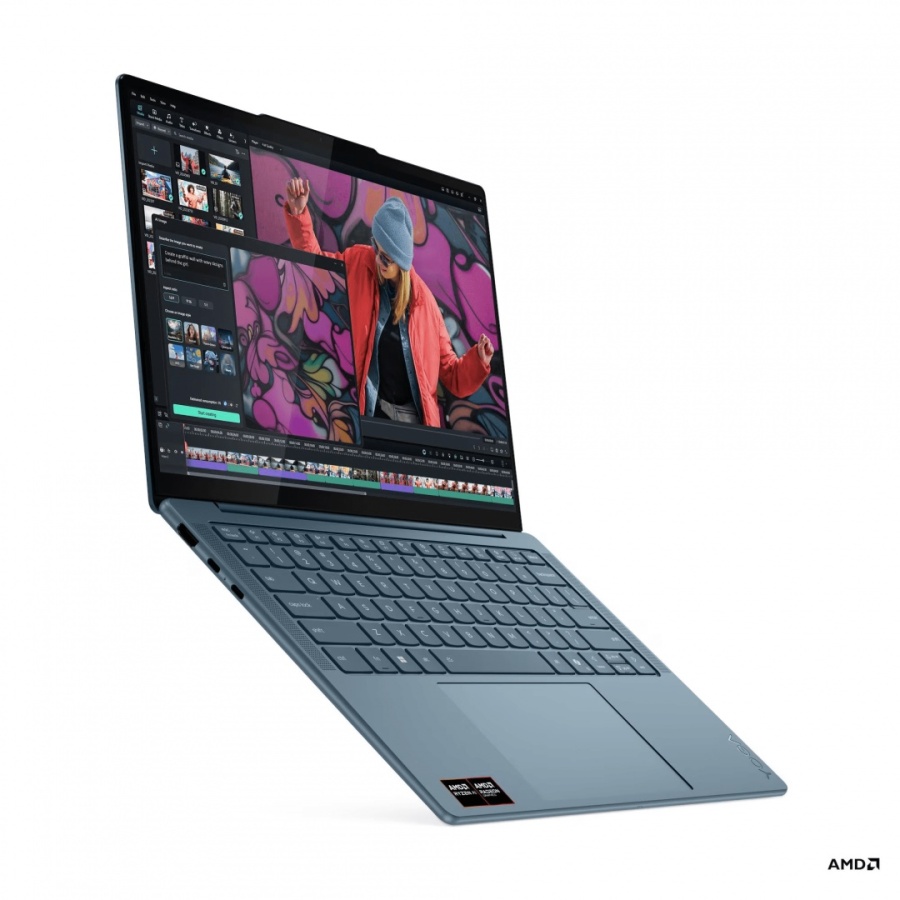 Laptop Lenovo Yoga Slim 7 14AKP10, 14" WUXGA (1920x1200) OLED 600nits (peak) / 400nits (typical) Glossy, 100% DCI-P3, 60Hz, Eyesafe®, Dolby Vision®, DisplayHDR™ True Black 500, X-Rite®, AMD Ryzen™ AI 7 350 (8C / 16T, 2.0 / 5.0GHz, 8MB L2 / 16MB L3), - Img 4