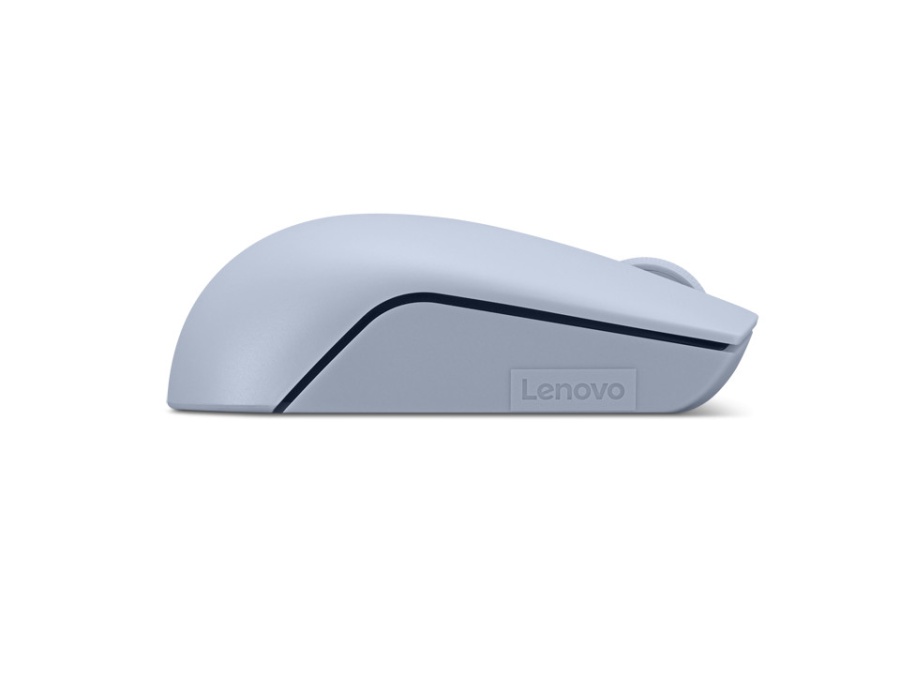 Lenovo 300 Wireless Compact Mouse Frost Blue, Tip: Standard, Rezolutie (dpi): 1000 dpi, Butoane/rotite, 3, Interfata mouse/ Tehnologie: Wireless, Interfata receiver, dongle USB 2.4GHz, Culoare: Albastru, Dimensiune (mm): 97.91 x 57.99 x 32.53 mm, - Img 4