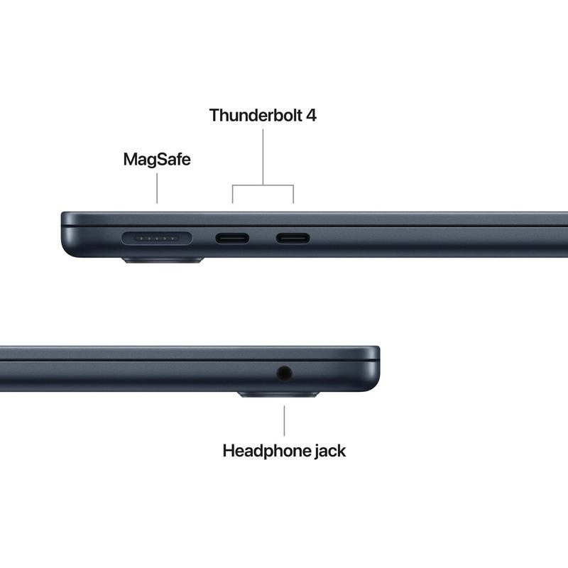 MacBook Air 13.6" Retina/Apple M5 (CPU 10-core, GPU 10-core, NeuralEngine16-core)/16GB/512GB - Midnight - US English KB (No Adapter) - 2026 (CTO from MDHE4RO/A) - Img 4