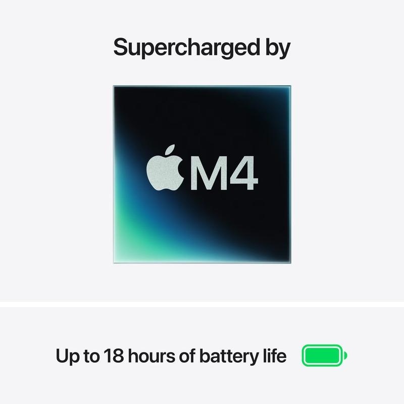 MacBook Air 15.3" Retina/Apple M4 (CPU 10-core, GPU 10-core, Neural Engine16-core)/32GB/1TB - Midnight - INT KB (2025) (Cto from MC6L4RO/A) - Img 8