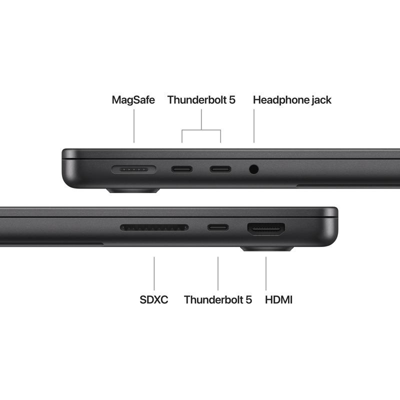 MacBook Pro 14.2"/Apple M4 Max (CPU 16-core, GPU 40-core, Neural Engine16-core)/128GB/2TB - Space Black - US KB (Cto from MX2K3RO/A) - Img 4