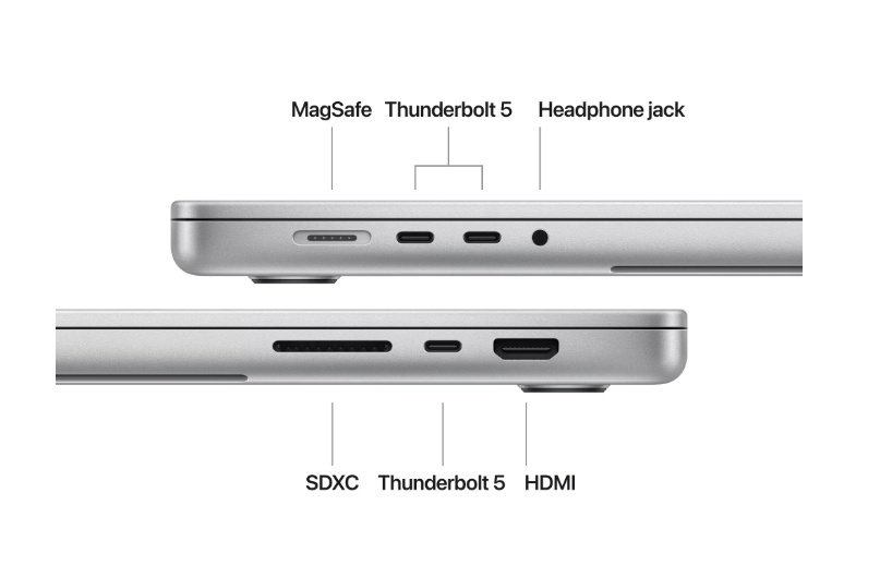MacBook Pro 16.2"/Apple M4 Max (CPU 14-core, GPU 32-core, Neural Engine 16-core)/36GB/1TB - Silver - INT KB - Img 3