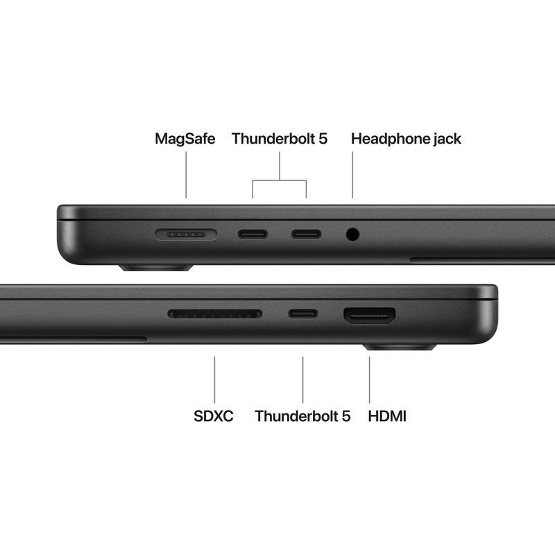 MacBook Pro 16.2"/Apple M5 Max (CPU 18-core, GPU 40-core, Neural Engine 16-core)/128GB/2TB - Space Black - INT KB (No Adapter) - 2026 (CTO from MGEE4RO/A) - Img 4