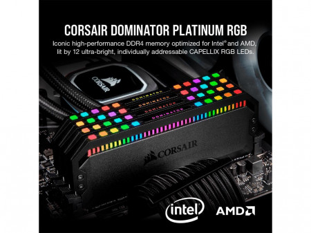 Memorie RAM CORSAIR DIMM DOMINATOR PLATINUM 32GB(2x16)6000MHz DDR5 CL30,1.40V XMP 3.0 BLACK - Img 2