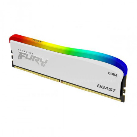 Memorie RAM Kingston , DIMM, DDR4, 8GB, CL18, RGB, 3600MHz Fury Beast White