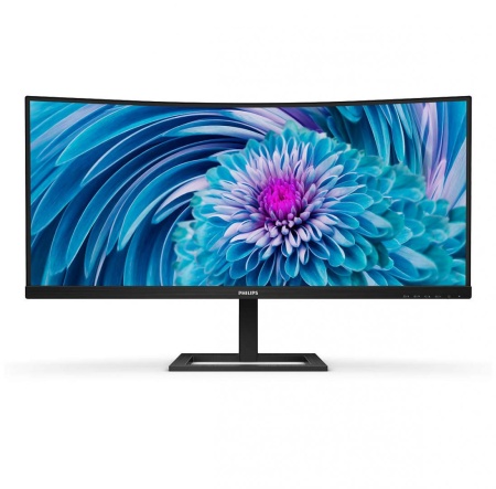 Monitor 34&quot; PHILIPS 346E2CUAE, QHD 3440*1440, 100 Hz, 300 cd/mp, 21:9 ,Anti-Glare, 3H, Haze 25%, WLED, VA, 3000:1, Flicker-free, 4 ms, 178/178,DP, HDMI, USB-C, audio out, boxe 2*5W, PIP/PBP mode, Kensington lock,VESA 100*100, culoare negru - Img 4