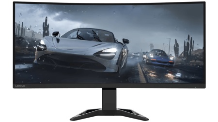Monitor Gaming 34" Lenovo G34w-30, LED, Panel Type VA, UHD 3440x1440, 165Hz (DP) / 170Hz (DP, Overclock) / 100Hz (HDMI®), Color Gamut 99% sRGB, 93% DCI-P3, Anti-glare, Aspect Ratio: 21:9, 0.5ms (MPRT) / 1ms (Level 4) / 2ms (Level 3) / 3ms (Level 2) / 4ms
