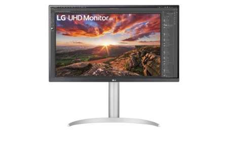 MONITOR LG 27UP85NP-W 27 inch, Panel Type: IPS, DisplayHDR™ 400,Resolution: 3840 x 2160, Aspect Ratio: 16:9, Refresh Rate: 60Hz,Response time GtG: 5 ms, Brightness: 400 cd/m², Contrast (static):1000:1, Contrast (dynamic): 1200:1, Viewing angle: