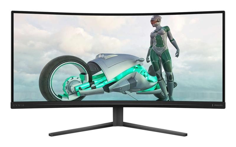 Monitor Philips 34" 34M2C3500L/00, Curvature: 1500R, Diagonal (inch): 34, Aspect ratio: 21:9, Panel: VA, Resolution: 3840x2160, Refresh Rate: 180Hz, Response time GtG: 1ms, Response time MPRT: 0.5ms, Contrast (static) : 4000:1, Contrast (dynamic): Mega - Img 3