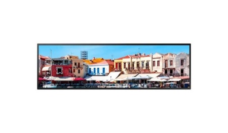 Monitor signage SAMSUNG SH37C Stretch, 37", 700nit, 24/7, 1920x540, E-LED, 6.5ms, contrast static 4000:1, mătuire 44%, Samsung Proprietary OS, MagicINFO S3, CPU A72*4, RAM 2.5GB, stocare 8GB. USB Plug and Play, Tilting and Portrait Install support, Daisy