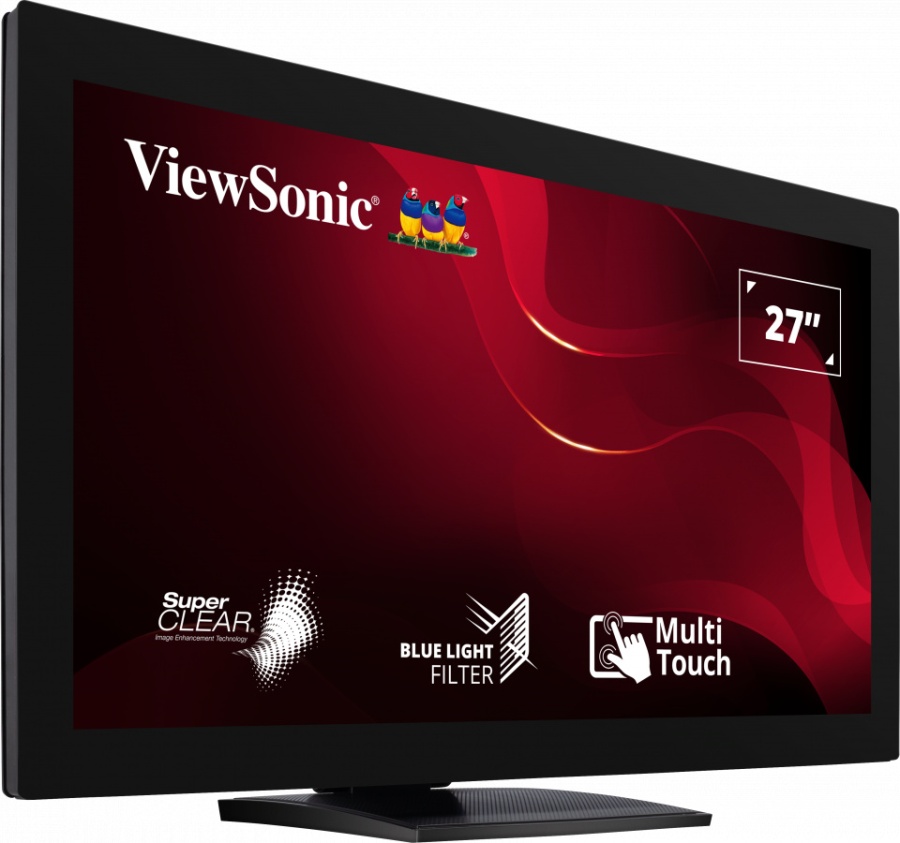Monitor ViewSonic 27" TD2760, Touch: 10pts, Diagonal (inch): 27, Diagonal (cm): 69, Aspect ratio: 16:9, Panel: VA, Resolution: 1920x1080, Refresh Rate: 60Hz, Response time GtG: 6ms, Brightness (max): 250 cd/㎡, Contrast (static) : 3000:1, Viewing angle: - Img 3