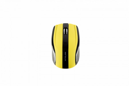 Mouse Serioux, Rainbow 400, fara fir, USB, senzor optic, distanta de operare; 10m, precizie: 1000/1600DPI ajustabila, 4 butoane, 2x baterie AAA, sisteme de operare: Windows / Mac OS / Linux, verde