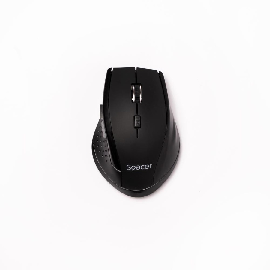 MOUSE Spacer, PC sau NB, fara fir, USB 2.4 GHz, optic, 800/ 1200/1600 dpi, butoane/scroll 6/1, rezolutie selectabila, negru, SPMO-W02 - Img 2
