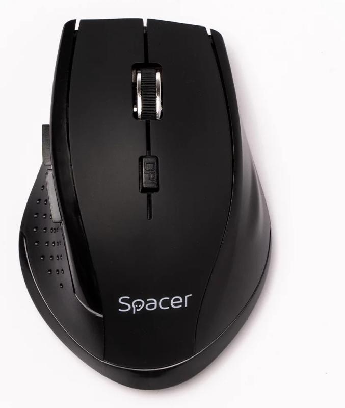 MOUSE Spacer, PC sau NB, fara fir, USB 2.4 GHz, optic, 800/ 1200/1600 dpi, butoane/scroll 6/1, rezolutie selectabila, negru, SPMO-W02 - Img 5