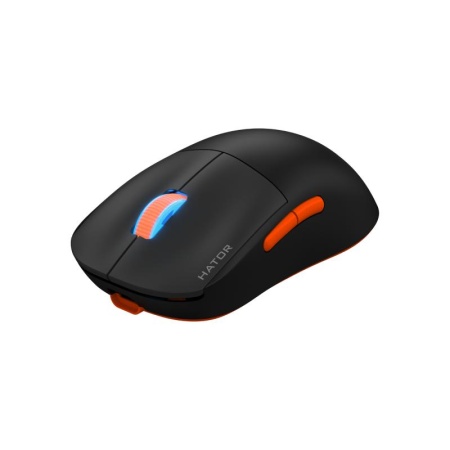Mouse wireless Hator Quasar 2 Pro, conectivitate 2.4GHz, bluetooth si USB, polling rate pana la 1000Hz, senzor PixArt 3395, rezolutie maxima 26000 DPI, capacitate baterie 600 mAh, durata de viata baterie in modul wireless pana la 100 ore, timp incarcare - Img 6