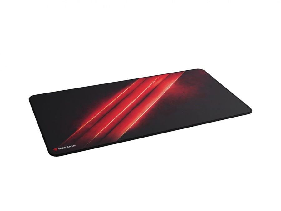 Mousepad Genesis Carbon 500 Maxi Flash, material cauciuc + textil, dimensiuni 900x450x2.5 mm, negru/rosu - Img 3
