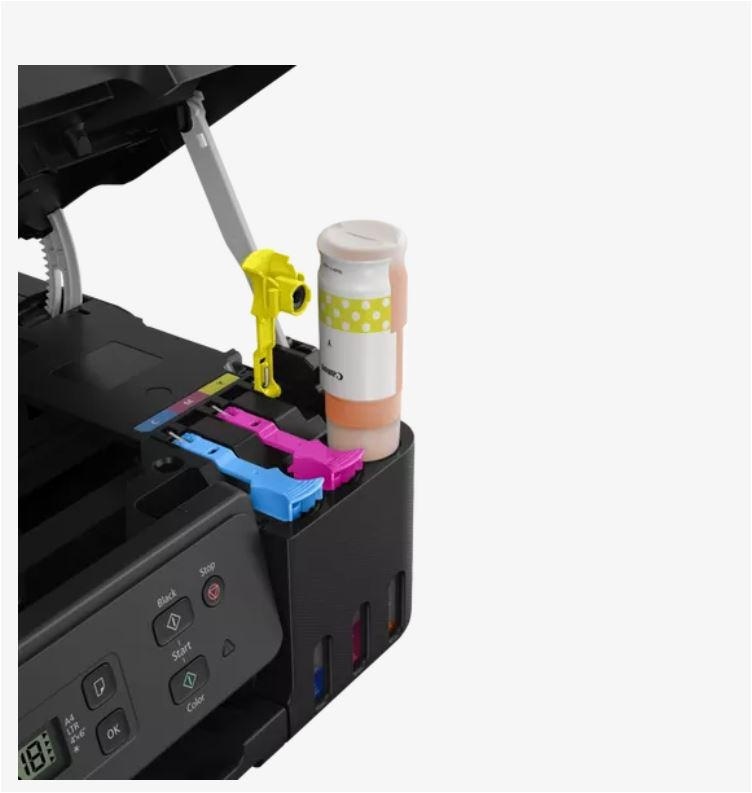 "Multifunctional inkjet color CISS Canon PIXMA G2470, dimensiune A4(Printare, Copiere, Scanare), viteza imprimare 11ipm alb-negru, 6ipm color,rezolutie printare 4800x1200 dpi, imprimare fara margini, alimentarehartie 100 coli, scanner CIS rezolutie - Img 5