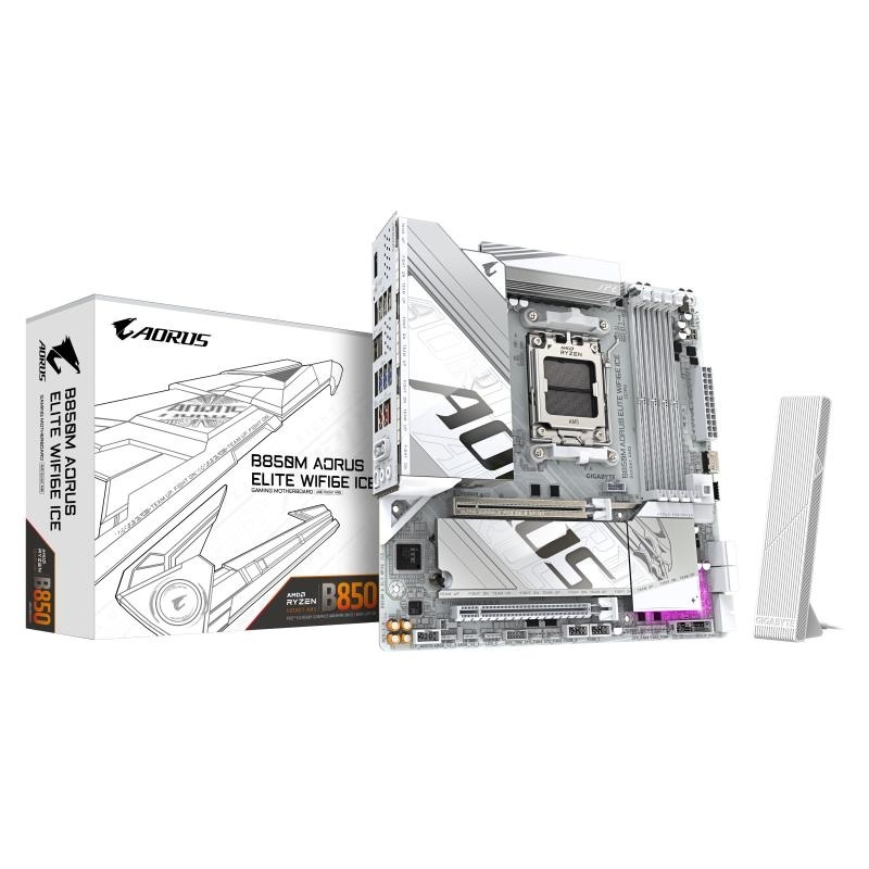 Placa de bază Gigabyte B850M AORUS ELITE WIFI6E ICE AM5 - Img 8