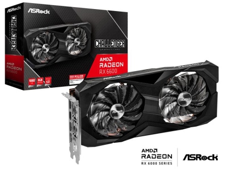 Placa video AsRock AMD Radeon RX 6600 Challenger D 8GB Graphics Engine - AMD Radeon™ RX 6600 Bus Standard - PCI® Express 4.0 DirectX - 12 Ultimate OpenGL - 4.6 Memory - 8GB GDDR6 Engine Clock - Boost - Img 6