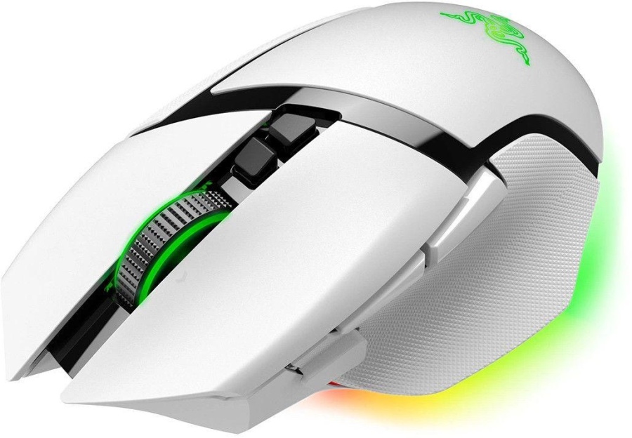 Razer Basilisk V3 Pro 35K, wireless, bluetooth, rezolutie maxima 35000 DPI, iluminare Razer Chroma™ RGB, senzor Focus Pro 35K Optical Sensor Gen-2, alb - Img 2