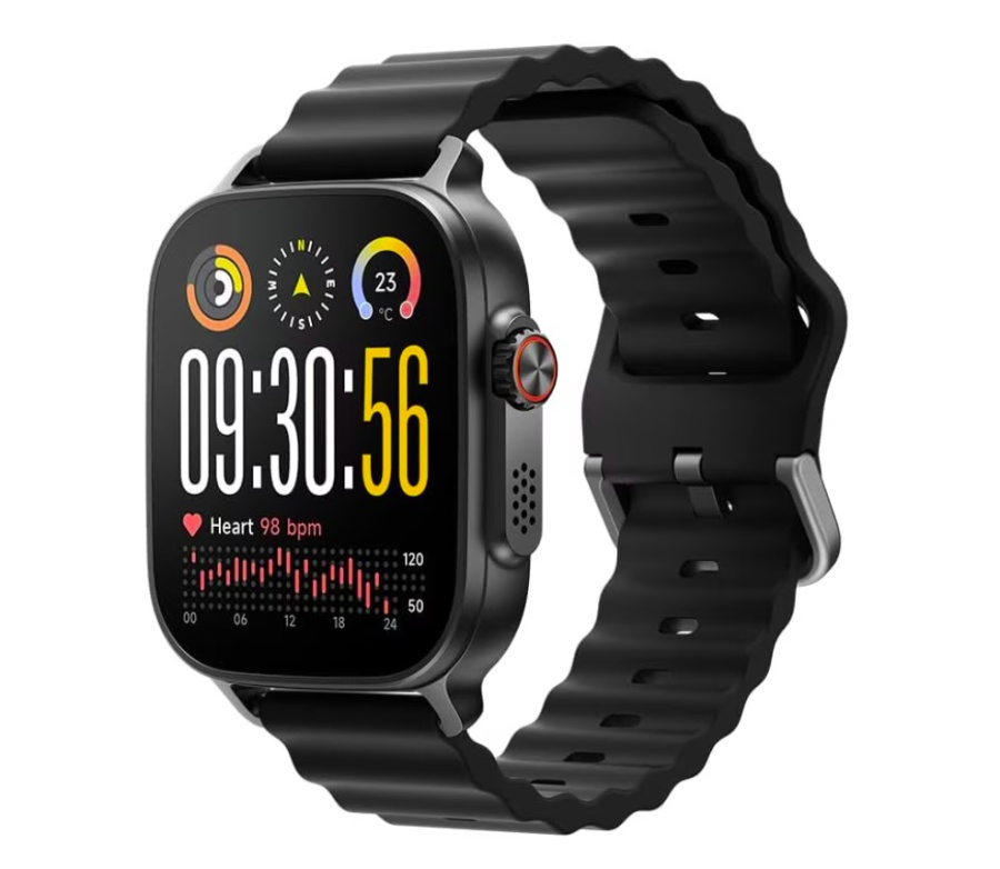Realme Watch 5, Ecran AMOLED 1.97", NFC, GPS, IP68, Titanium Black - Img 3