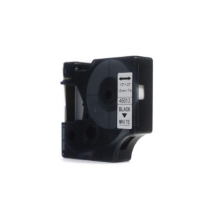 Ribbon JetWorld Replacement Dymo D1 Black on White 12mm x 7m LM100, LM100+, LM200, LM300, LM400, LM420P, LM350, LM350D, LM360D, LM450D, LM260P, LM120P, LM500TS, LM160, LM210D, LM280, LM150, LM220 (45013) (S0720530)