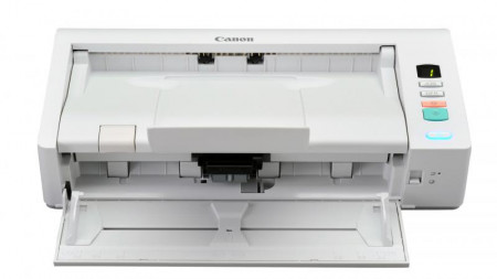 Scanner Canon DRM140, dimensiune A4, tip sheetfed, viteza de scanare: Alb-negru: 200/300 dpi, 40 ppm/80 ipm, Color: 200 dpi, 300 dpi: 40 ppm/80 ipm, rezolutie optica 600dpi, senzor CIS, Software inclus: Driver ISIS/TWAIN, CaptureOnTouch, CapturePerfect