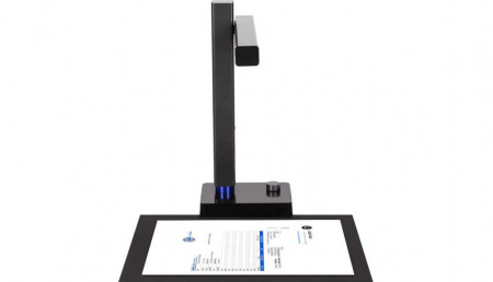 Scanner CZUR Shine 800 Pro, rezolutie 3264 x 2446 pixeli, 8MP, 270 dpi, senzor HD CMOS, dimensiune maxima document A4, focalizare fixa, output JPG, PDF, Word, Excel, Tiff, functie OCR: 180+ limbi, USB 2.0, cu pedala de actionare, negru