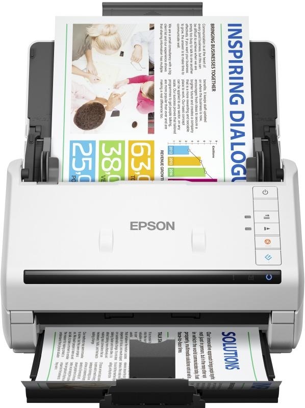 Scanner Epson DS-530II, dimensiune A4, tip sheetfed, viteza scanare: 70 ipm alb-negru si color, rezolutie optica 600x600dpi, ADF Single Pass 50 pagini, duplex, senzor CCD, Scan to Email, Scan to FTP, Scan to Microsoft SharePoint®, Scan to Print, Scan to - Img 3