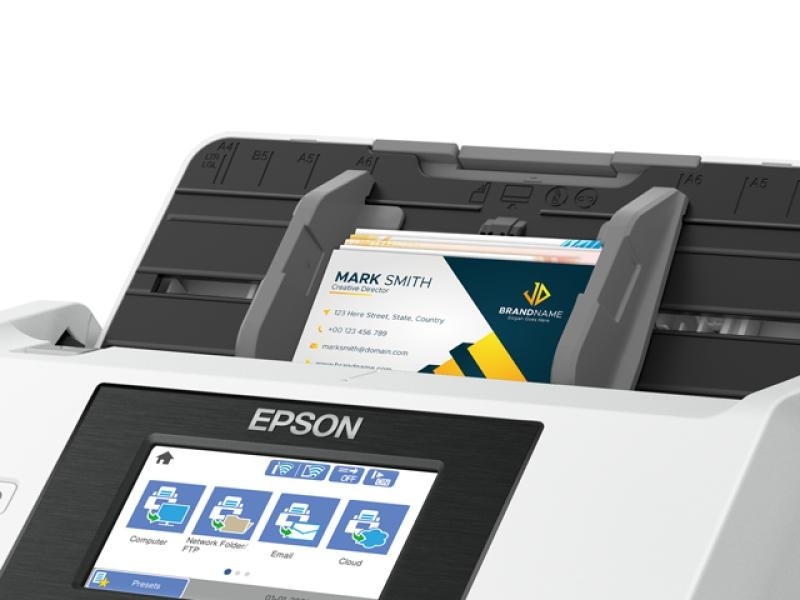 Scanner Epson DS-790WN, dimensiune A4, tip sheetfed, viteza scanare: 45ppm alb-negru si color, rezolutie optica 600x600dpi, ADF Single Pass 50 pagini, duplex, senzor CCD, Scan to Email, Scan to Email, Scan to FTP, Scan to Microsoft SharePoint®, Scan to - Img 10