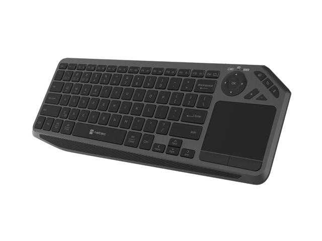 Tastatura wireless Natec TURBOT 2, material taste ABS, numar taste 90, mecanism taste X-Scissors, toucpad pentru smart TV inclus, negru - Img 3
