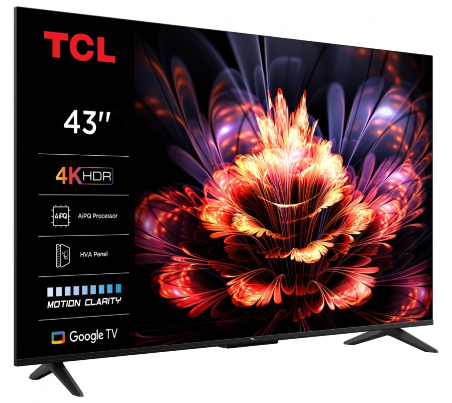 Televizor TCL LED 43V6C, 108 cm, Smart Google TV, 4K Ultra HD, (Model 2025) - Img 2