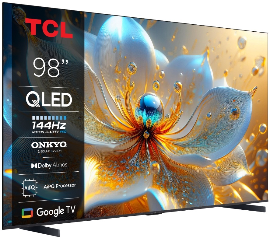 Televizor TCL QLED 98T8C, 248 cm, Smart Google TV, 4K Ultra HD, (Model 2025) - Img 2