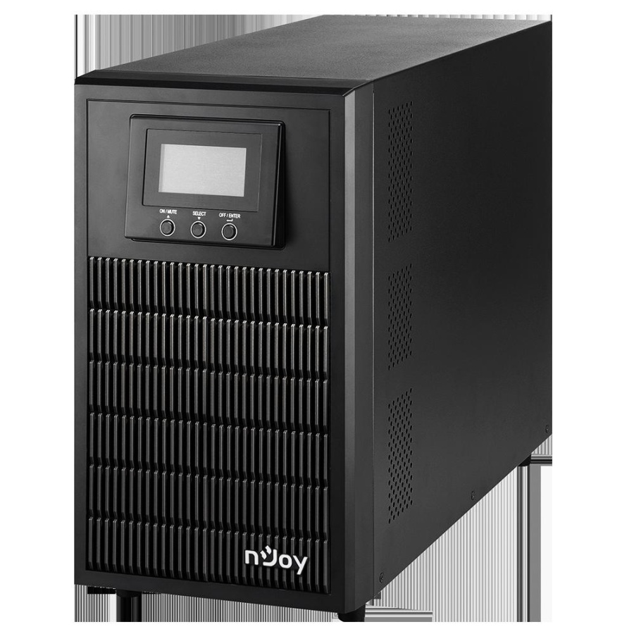 UPS nJoy Aten PRO 3000, 3000VA/2700W, On-line, LCD Display, 4 Prize Schuko cu Protectie, Management, Tower, Dubla conversie, Frequency Range 40Hz ~ 70 Hz, Connection port RS232 / USB / Intelligent Port, Dimensiuni: 421 x 190 x 318 mm, Greutate: 27.6 kg - Img 2