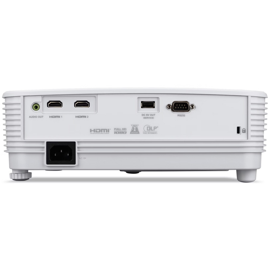 Videoproiector Acer X1526, FHD 1920*1080, up to WUXGA 1920*1200, 4.000 lumeni, 16:9/ 4:3, 13.000:1, diagonala maxima 300", distanta maxima de proiectie 10 m, boxa 3W, lampa 5.000/ 20.000 ore, 29-33 dB, 2.4 kg, 2 *HDMI, PC audio out, DC Out (5V/1.5A, USB - Img 2